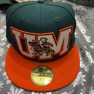 Miami hurricanes fitted cap